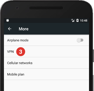 How to set up L2TP VPN on Android Marshmallow: Step 3