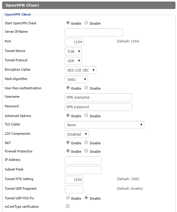 How to set up OpenVPN on DD-WRT Routers: Step 4