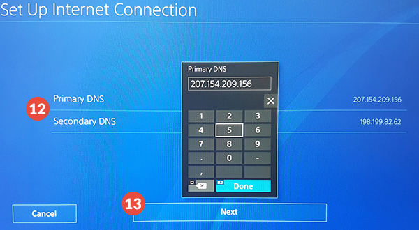 dns server is not set ps4