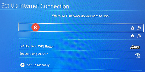 ps4 manual network settings