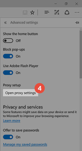 How to set up proxy on Edge - CactusVPN